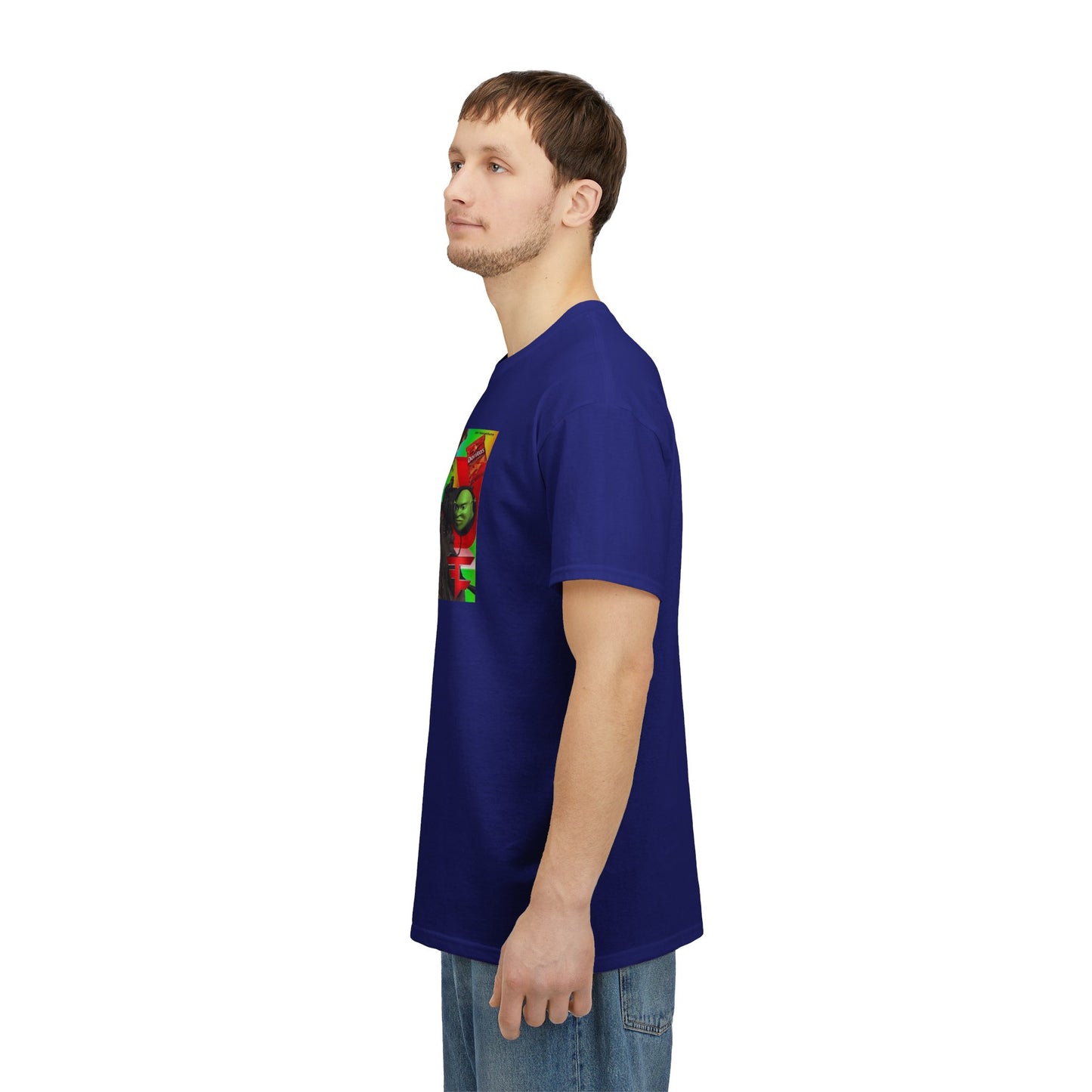 Unisex Heavy Cotton Tee with MLG Meme Overload Front & "Thug Life" Pixel Shades Back