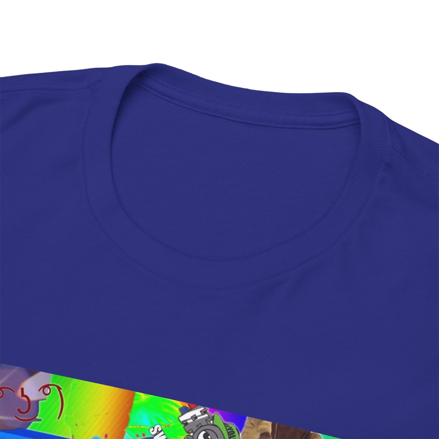 Unisex Heavy Cotton Tee with MLG Meme Overload Front & "Thug Life" Pixel Shades Back