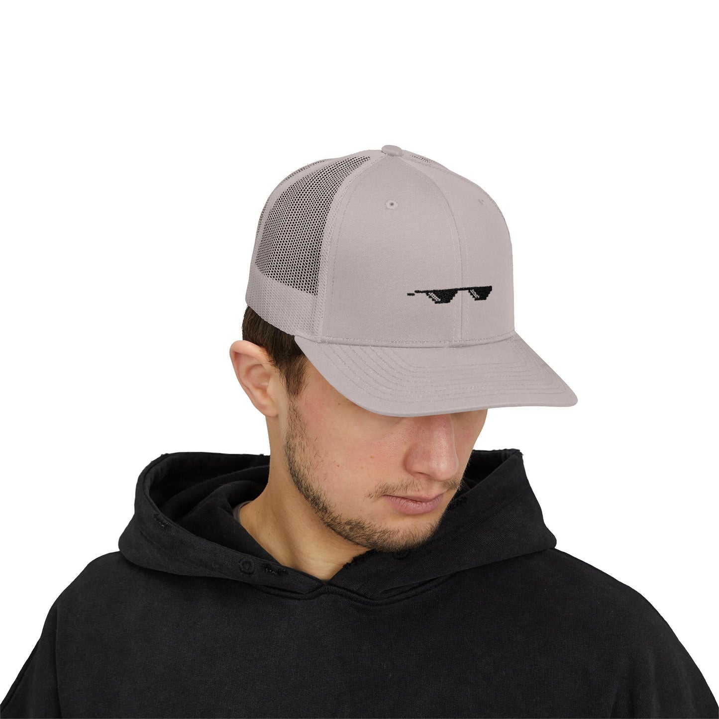 "Deal With It" Pixel Shades Trucker Cap