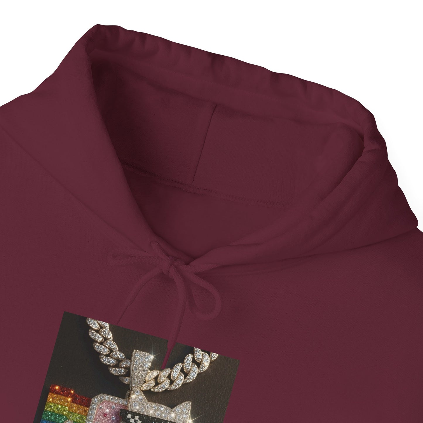 "Iced Out Nyan Cat" Front & "Thug Life" MLG Pixel Shades Back Unisex Hoodie