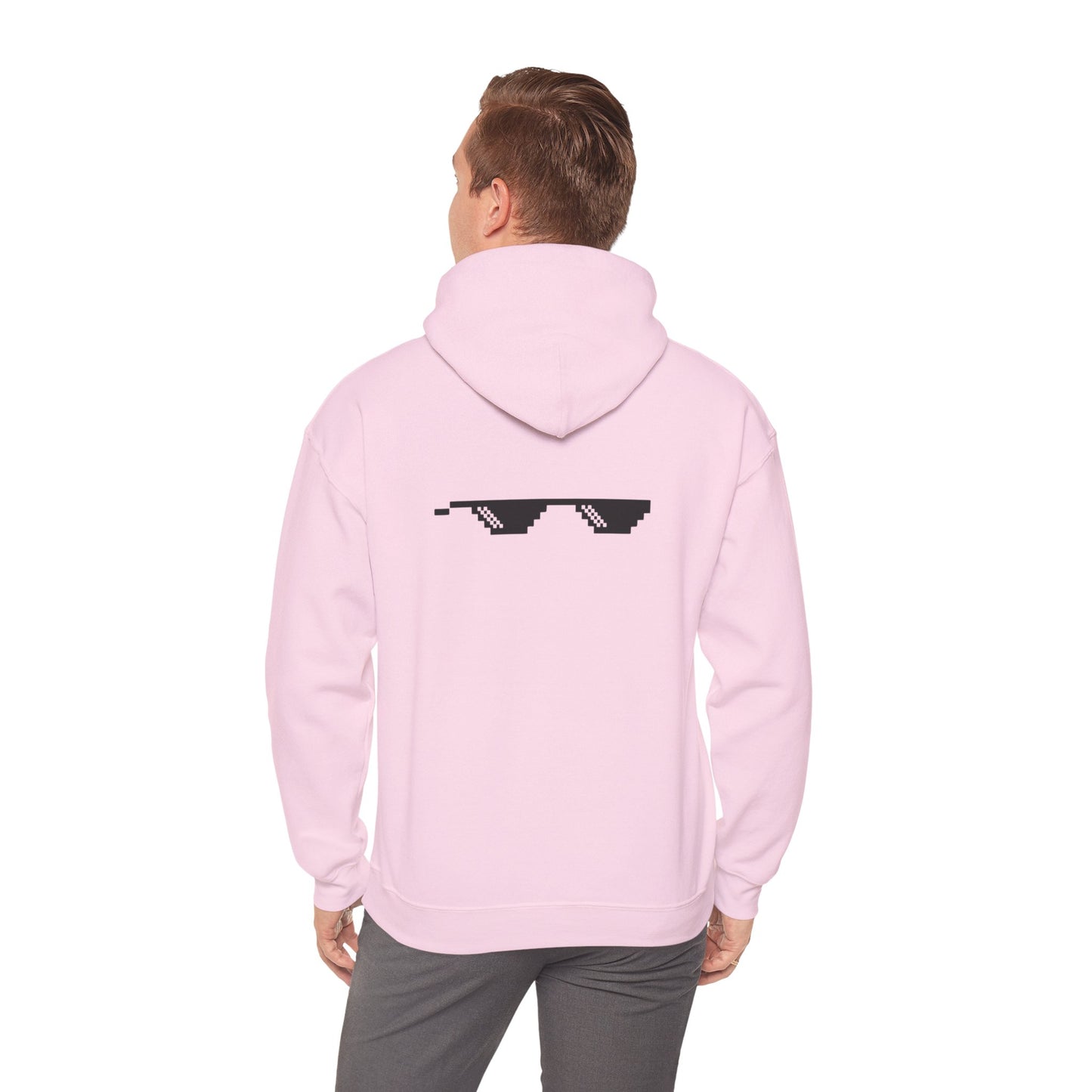 "Iced Out Nyan Cat" Front & "Thug Life" MLG Pixel Shades Back Unisex Hoodie