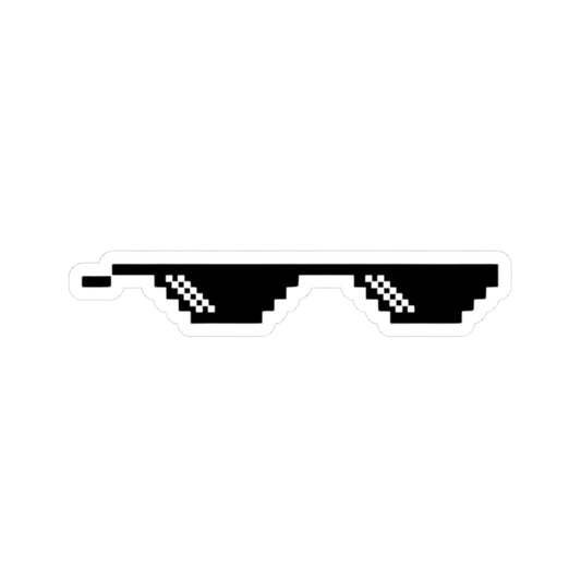 "Thug Life" Pixel Shades Kiss-Cut Stickers