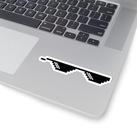 "Thug Life" Pixel Shades Kiss-Cut Stickers