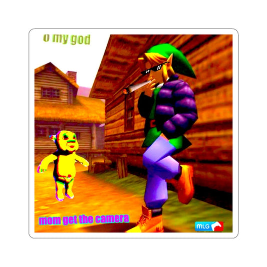 MLG "Mom Get The Camera" Link Kiss-Cut Stickers