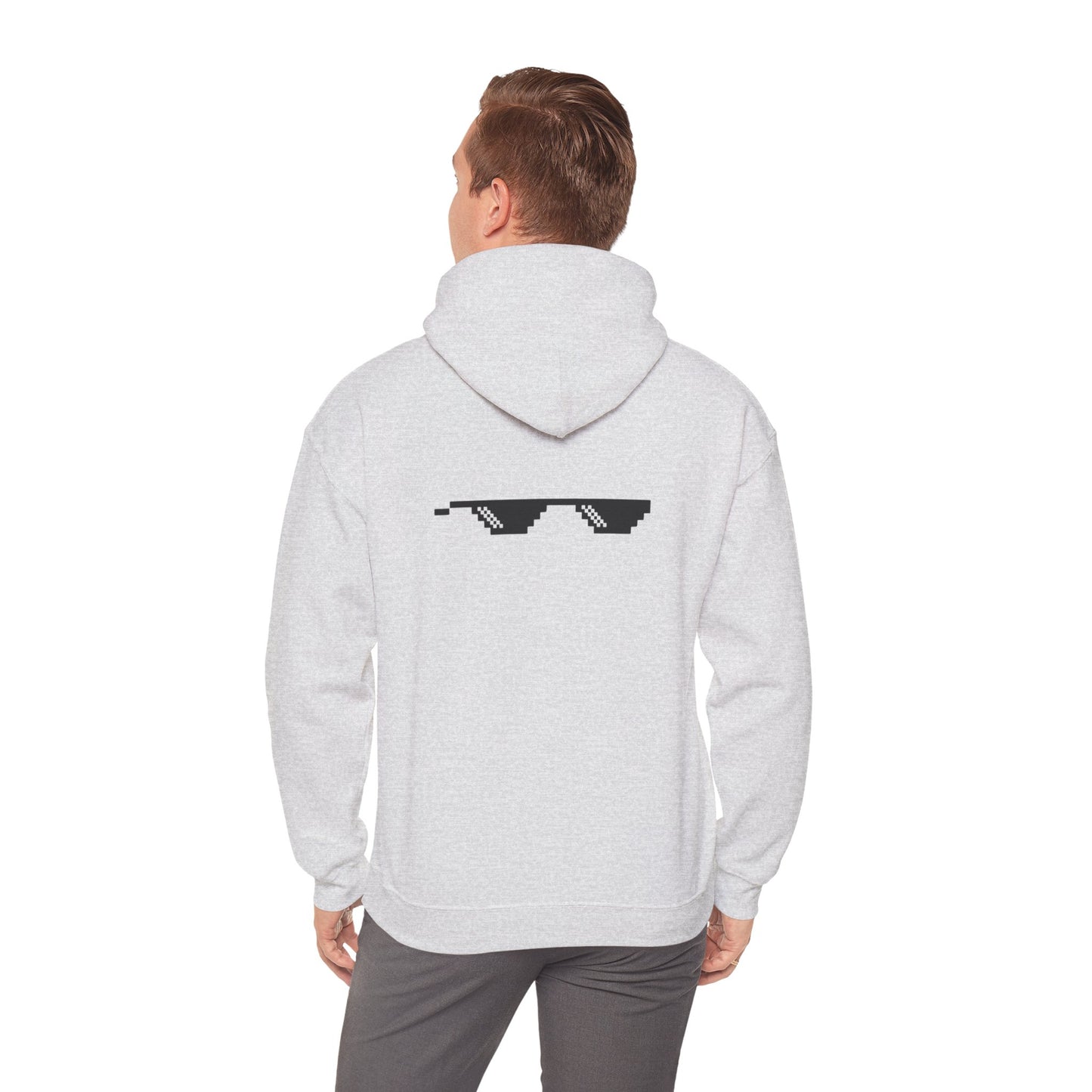 "Iced Out Nyan Cat" Front & "Thug Life" MLG Pixel Shades Back Unisex Hoodie