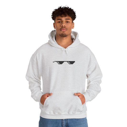 MLG Unisex Hoodie with "Thug Life" Pixel Shades Front and MLG Army Crosswalk Graphic Back