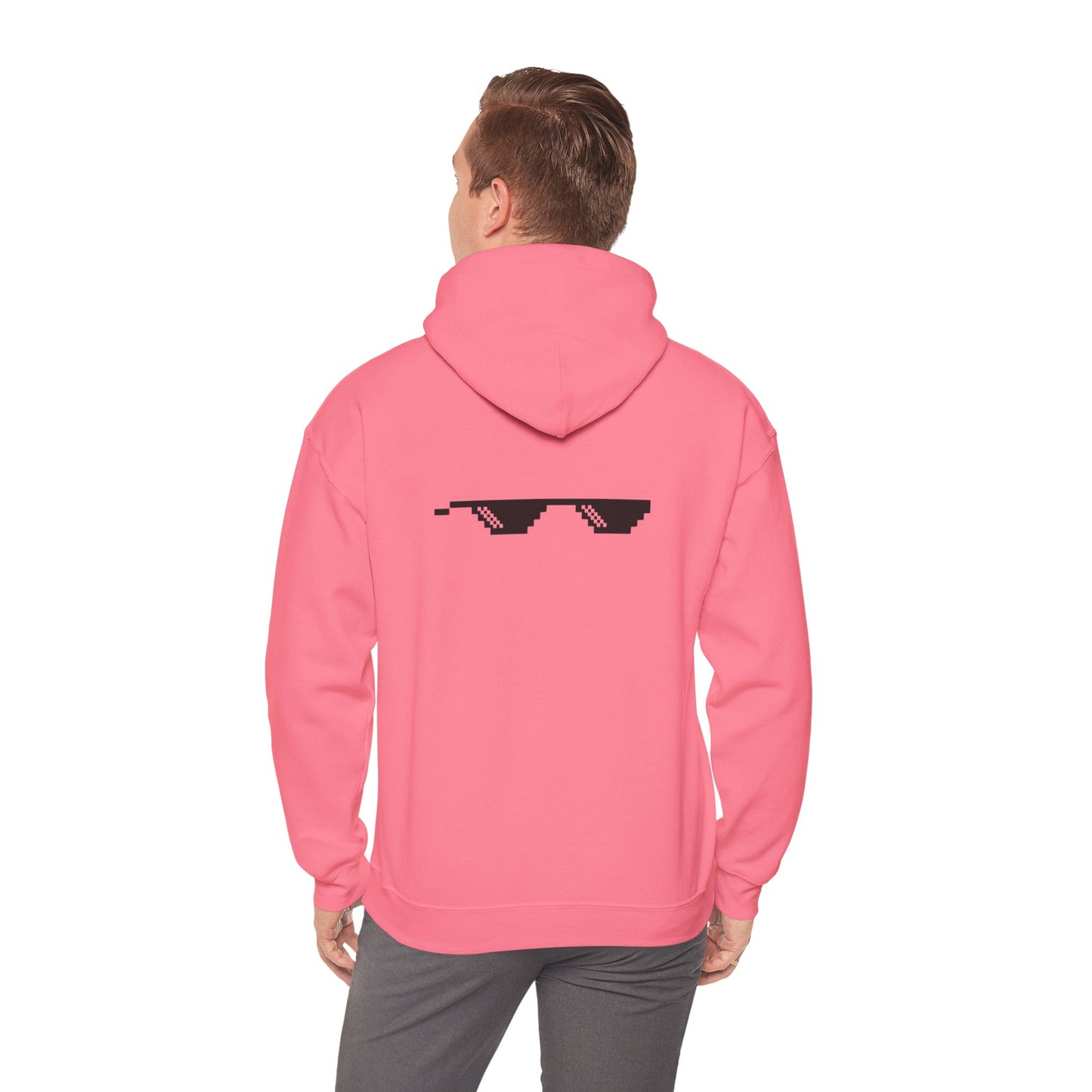 "Iced Out Nyan Cat" Front & "Thug Life" MLG Pixel Shades Back Unisex Hoodie