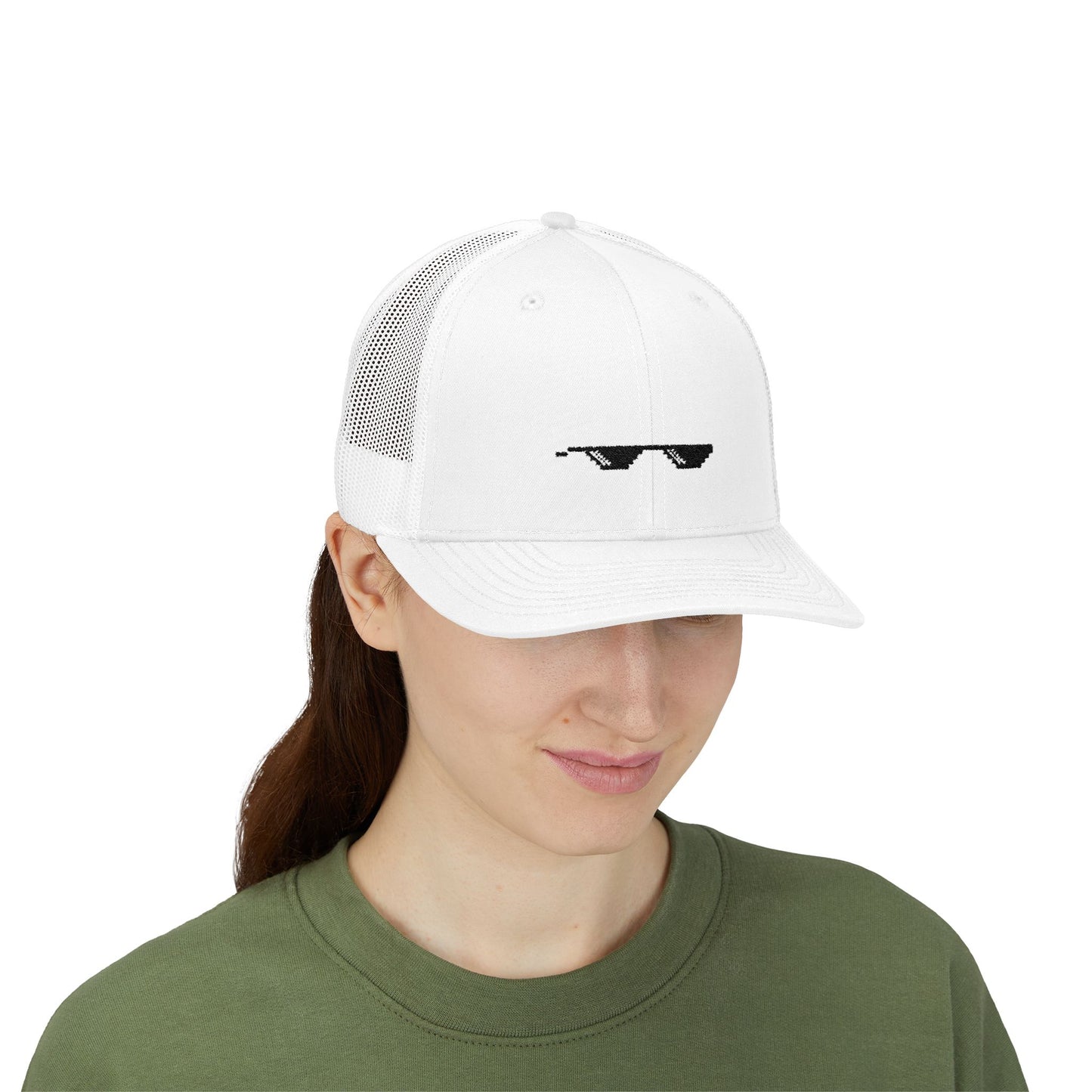 "Deal With It" Pixel Shades Trucker Cap