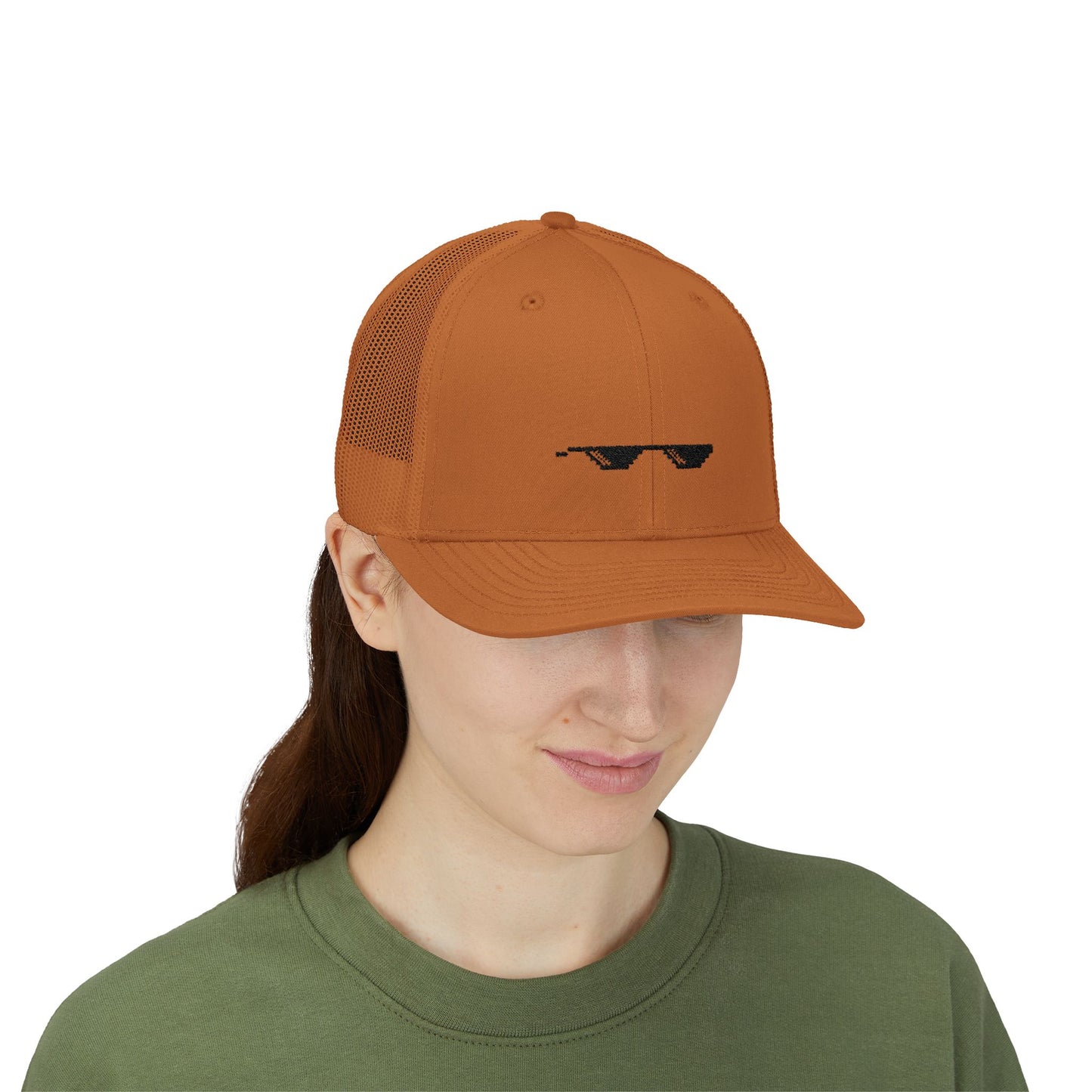 "Deal With It" Pixel Shades Trucker Cap