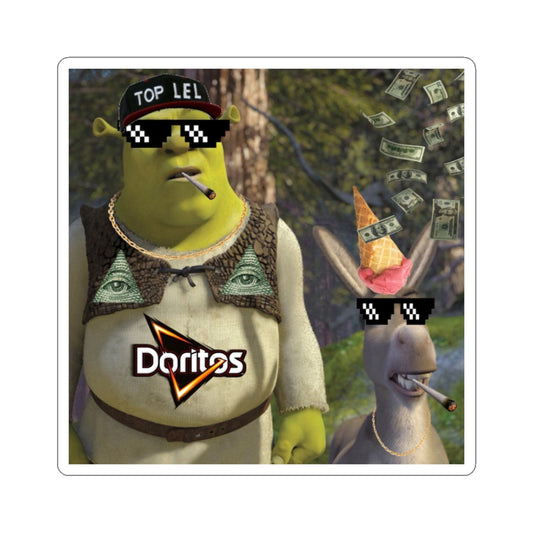Shrek & Donkey MLG Swag Stickers